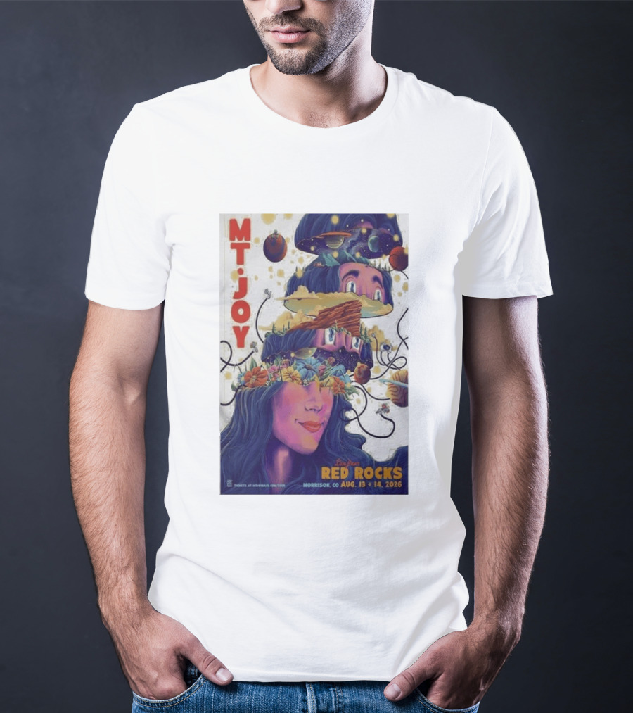MT Joy Live At Red Rocks Morrison CO August 13 14 2026 S Tour T-Shirt