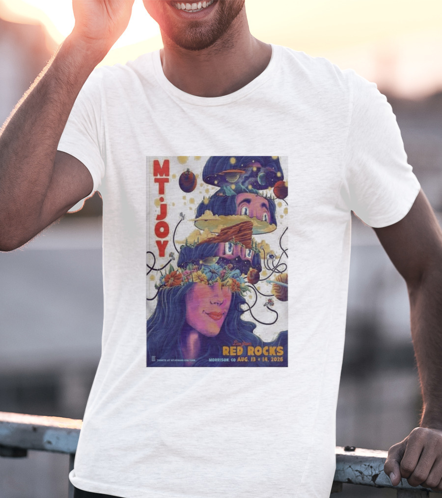 MT Joy Live At Red Rocks Morrison CO August 13 14 2026 S Tour T-Shirt