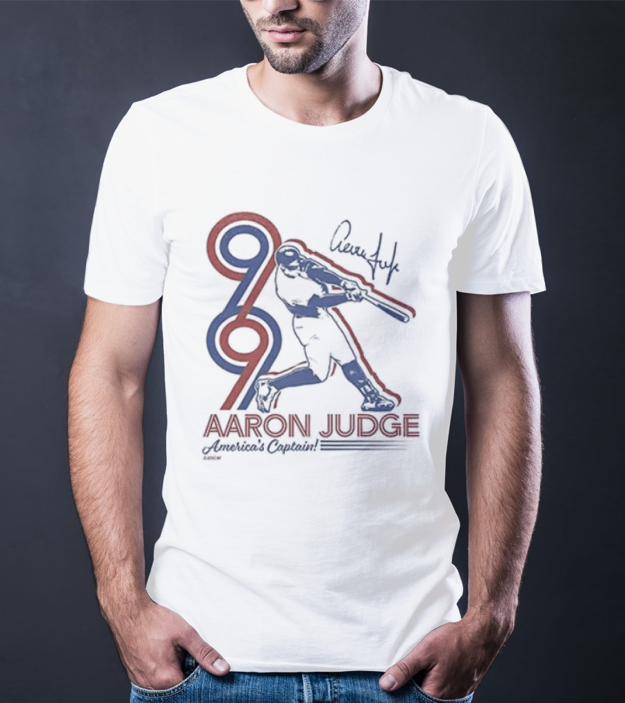 New York Yankees Aaron Judge America's Captain Signature Swing T-Shirt