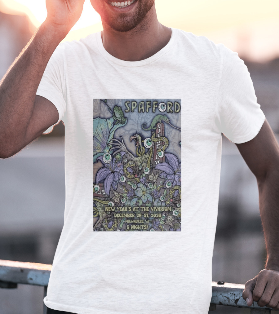 Spafford New Year’s At The Vivarium December 29 31 2026 Milwaukee WI 3 Nights T-Shirt