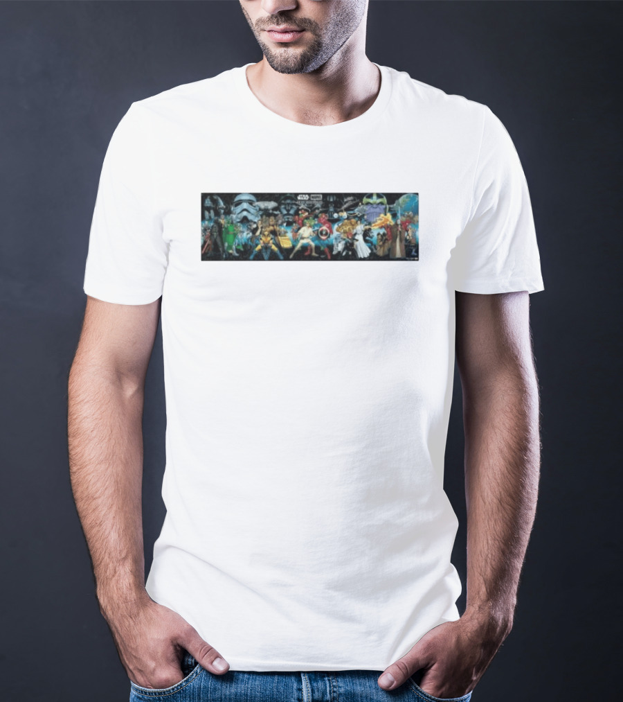 Star Wars X Marvel Hope Assembles Characters Lineup T-Shirt