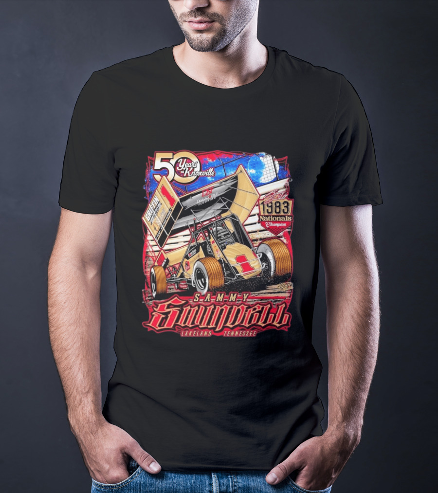 50 Years At Knoxville Sammy Swindell Sprint Car 1983 Nationals Champion Lakeland Tennessee T-Shirt