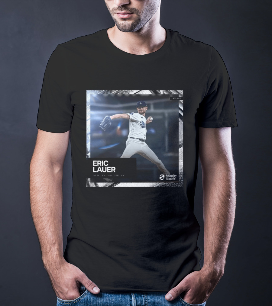 Eric Lauer Pitching Performance Dodgers Security Benefit T-Shirt