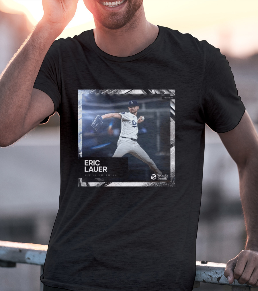 Eric Lauer Pitching Performance Dodgers Security Benefit T-Shirt