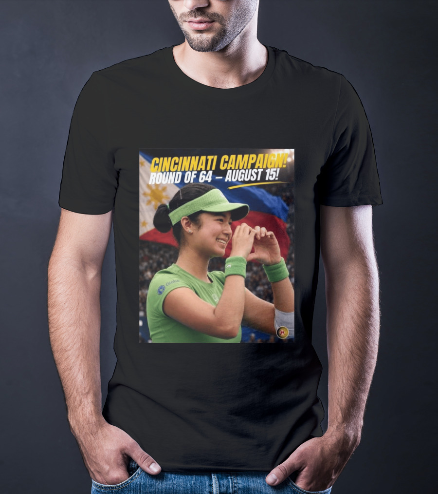 Cincinnati Campaign Round Of 64 August 15 Philippines Flag Tennis T-Shirt