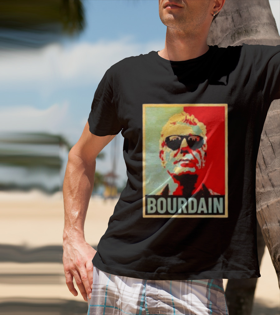 Bourdain Hope Iconic Style Image T-Shirt