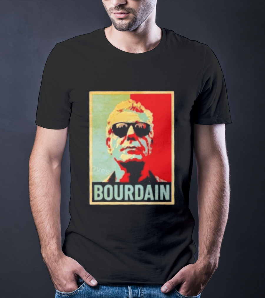 Bourdain Hope Iconic Style Image T-Shirt
