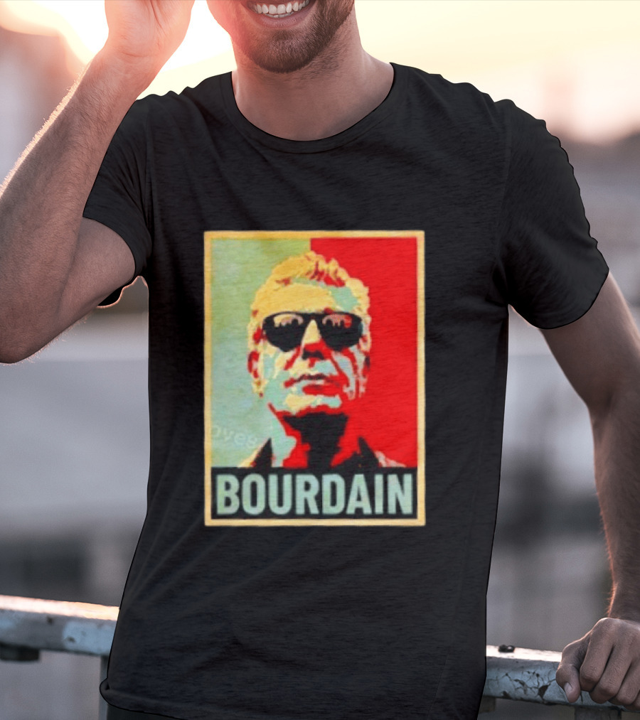 Bourdain Hope Iconic Style Image T-Shirt