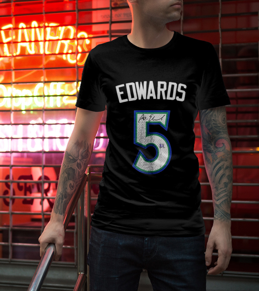 Edwards 5 Signature Basketball Fan Gear T-Shirt