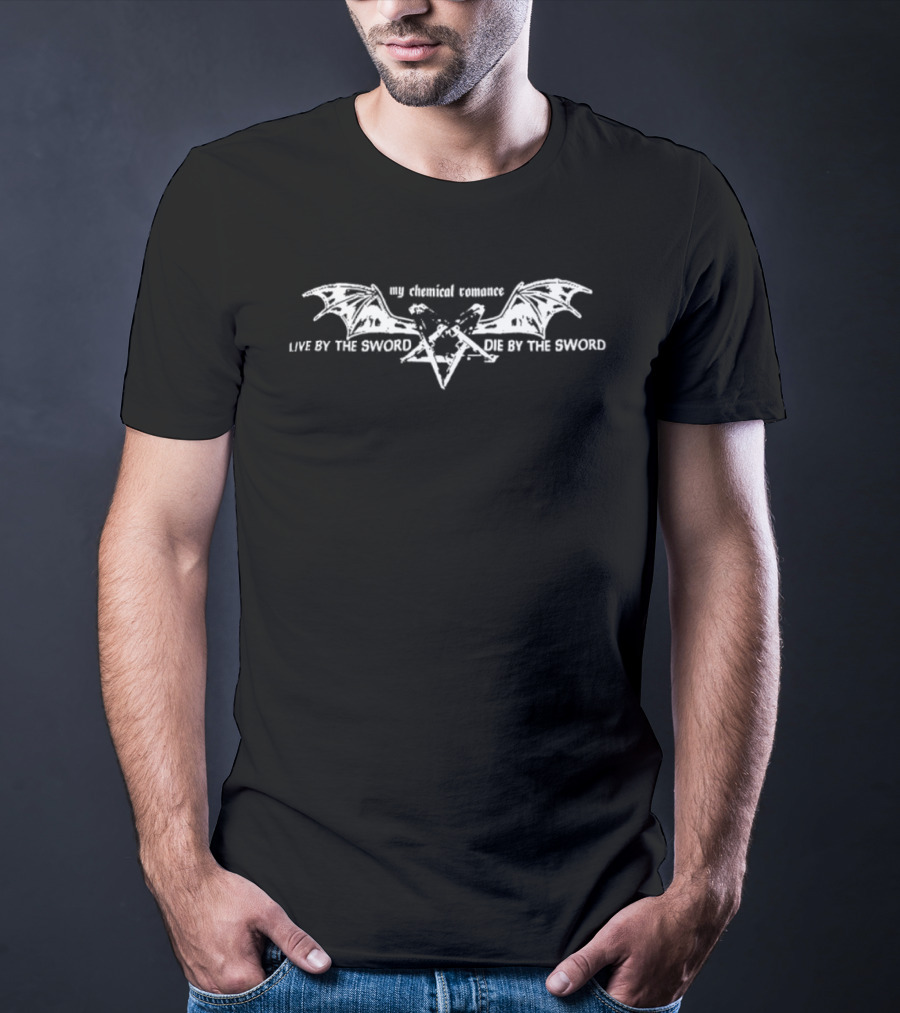 My Chemical Romance Live By The Sword Die By The Sword Star And Wings T-Shirt