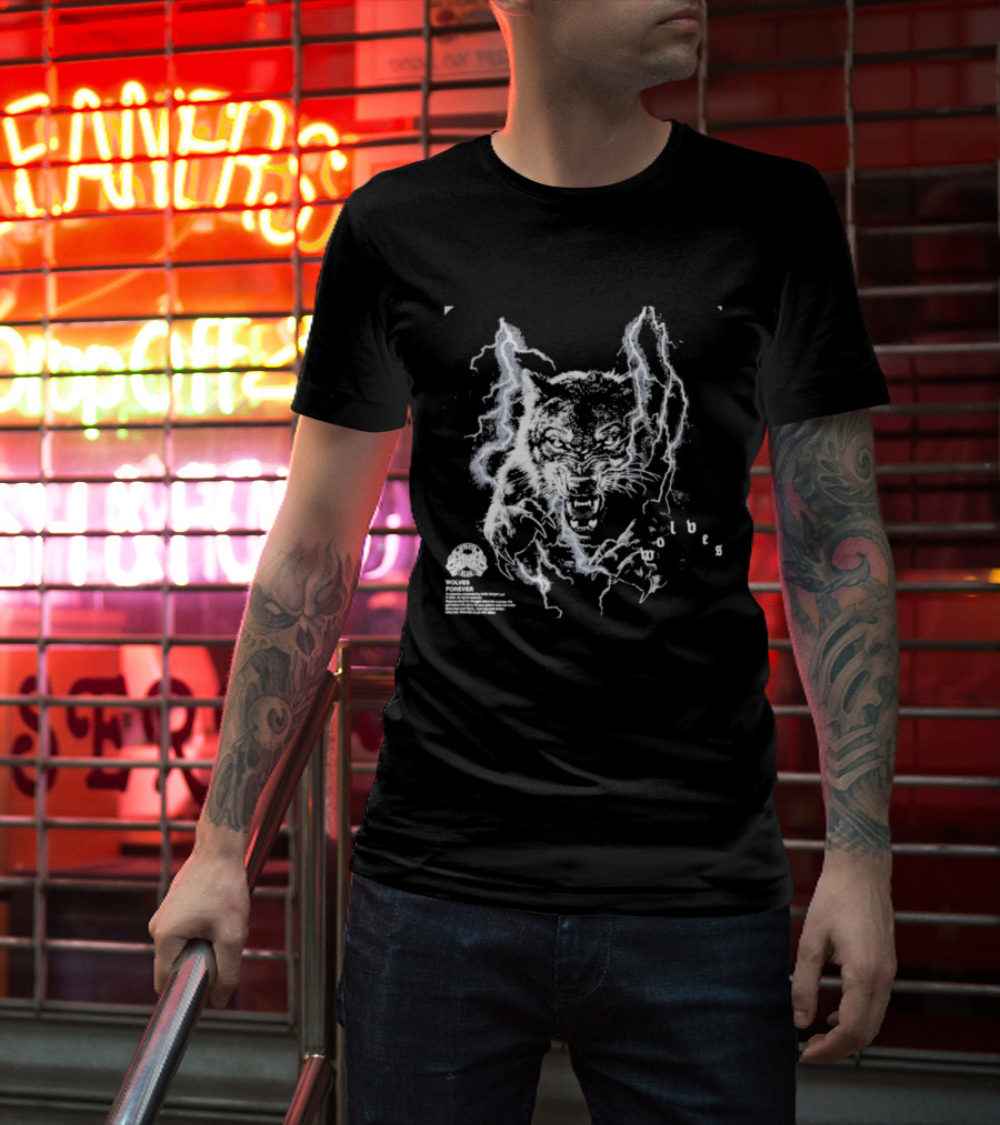 Darcsport Wolves Club Electric Lightning Wolf T-Shirt