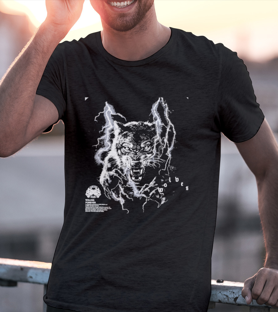 Darcsport Wolves Club Electric Lightning Wolf T-Shirt
