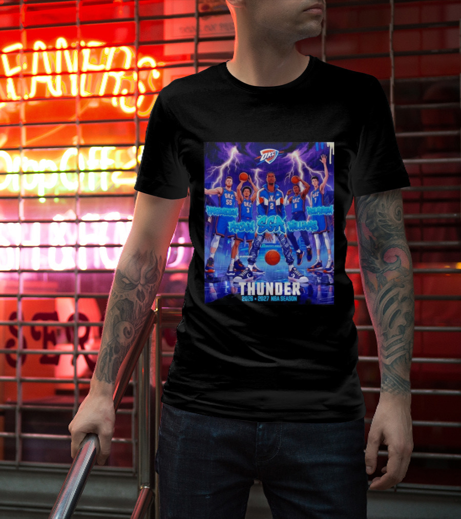 OKC Thunder 2026 2027 NBA Season SGA Hartenstein McCain Williams Holmgren T-Shirt
