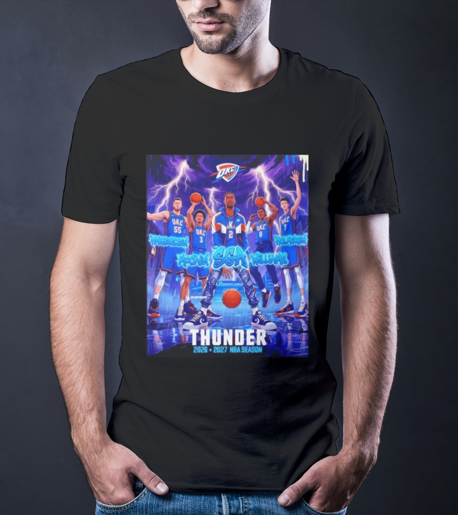 OKC Thunder 2026 2027 NBA Season SGA Hartenstein McCain Williams Holmgren T-Shirt