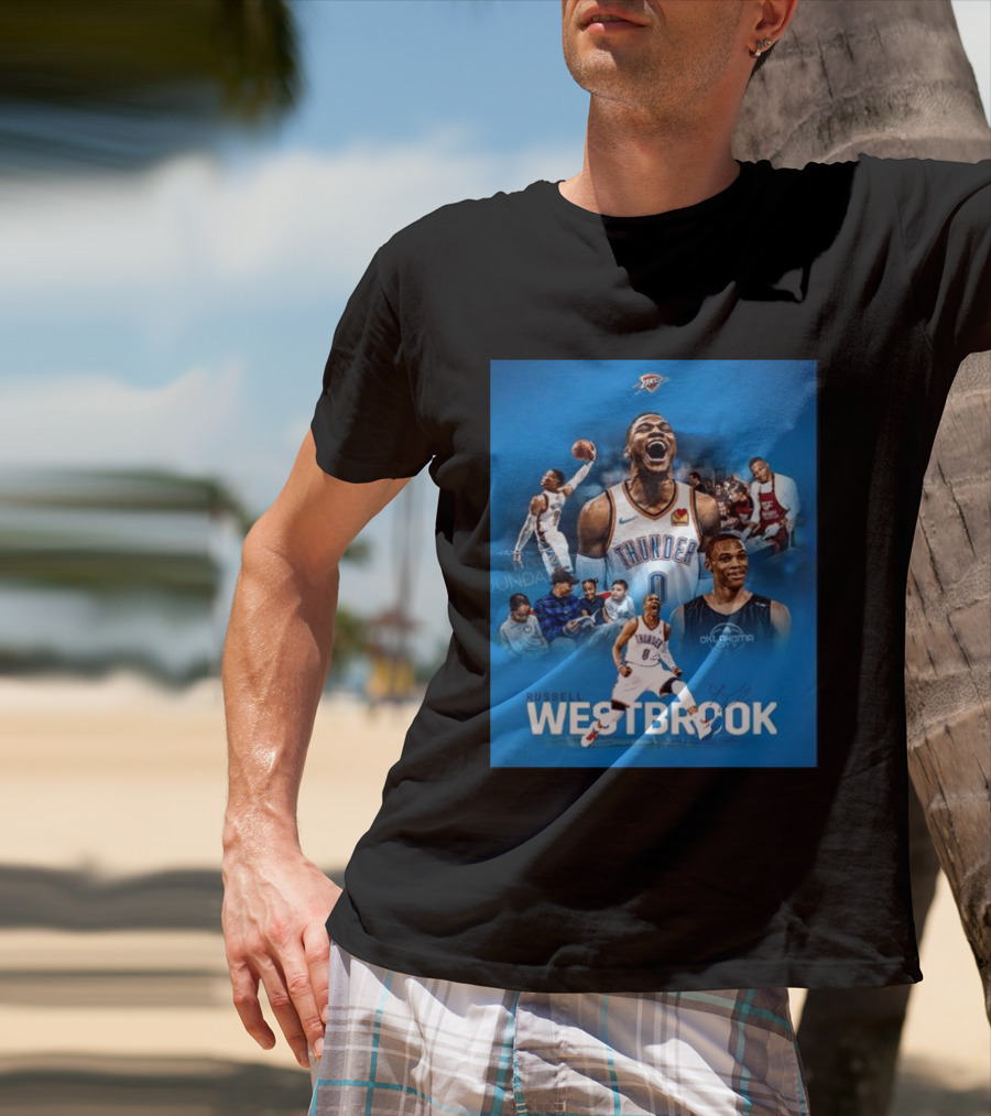 Russell Westbrook OKC Thunder Thank You For Everything Retirement T-Shirt