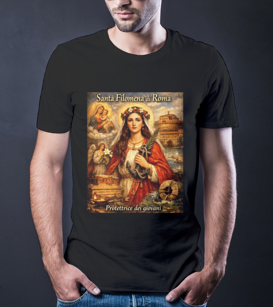 Santa Filomena Di Roma Protettrice Dei Giovani Sant'Angelo T-Shirt