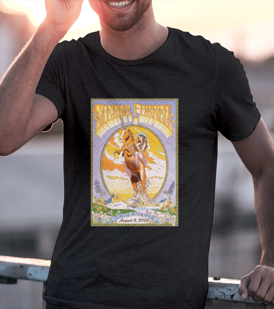 Sierra Ferrell August 9 2026 Alta Wyoming Grand Targhee Bluegrass Festival Tour Horse And Woman T-Shirt