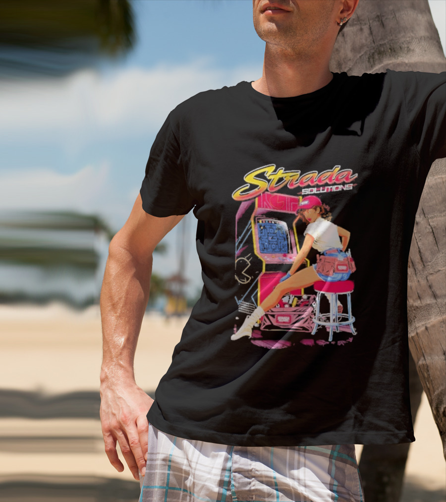 Strada Solutions Arcade Mechanic Retro Gaming T-Shirt