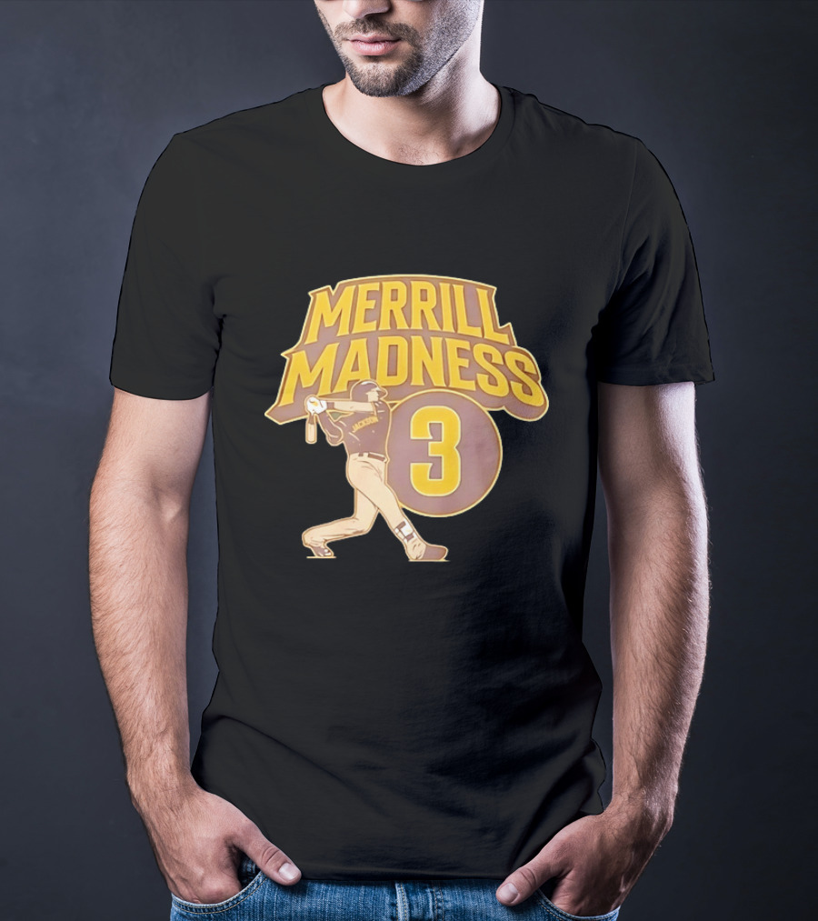 Merrill Madness 3 Jackson San Diego Padres T-Shirt