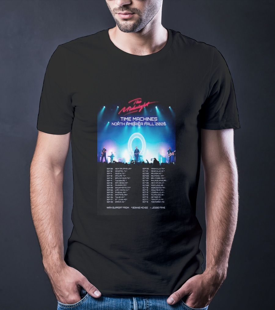 The Midnight Time Machines Tour North America Fall 2026 T-Shirt