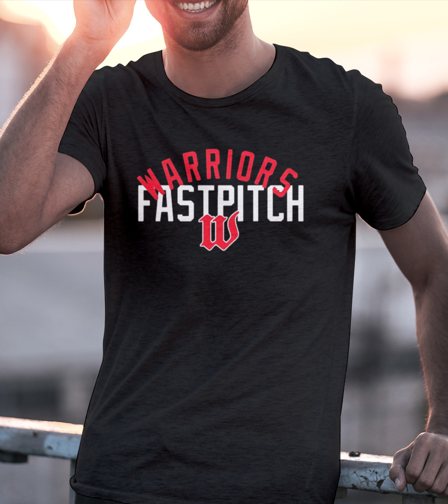 Warriors Fastpitch W Logo Softball Team T-Shirt