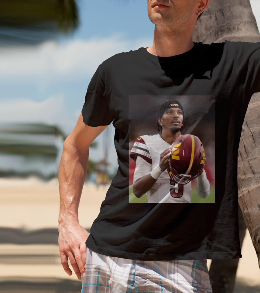 Washington Commanders Quarterback Jayden Daniels Football Player Sports T-Shirt