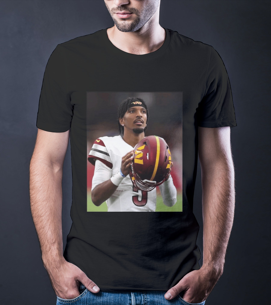 Washington Commanders Quarterback Jayden Daniels Football Player Sports T-Shirt