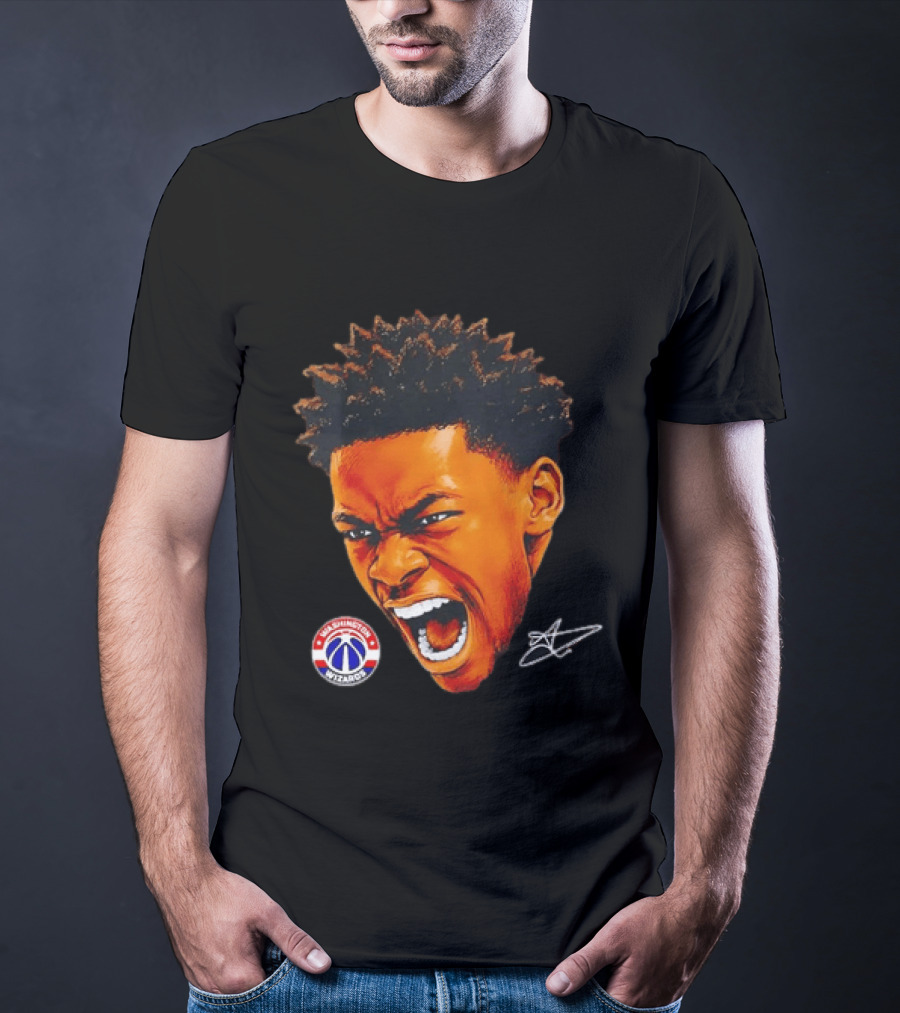 Washington Wizards Player Intense Expression NBA Basketball T-Shirt