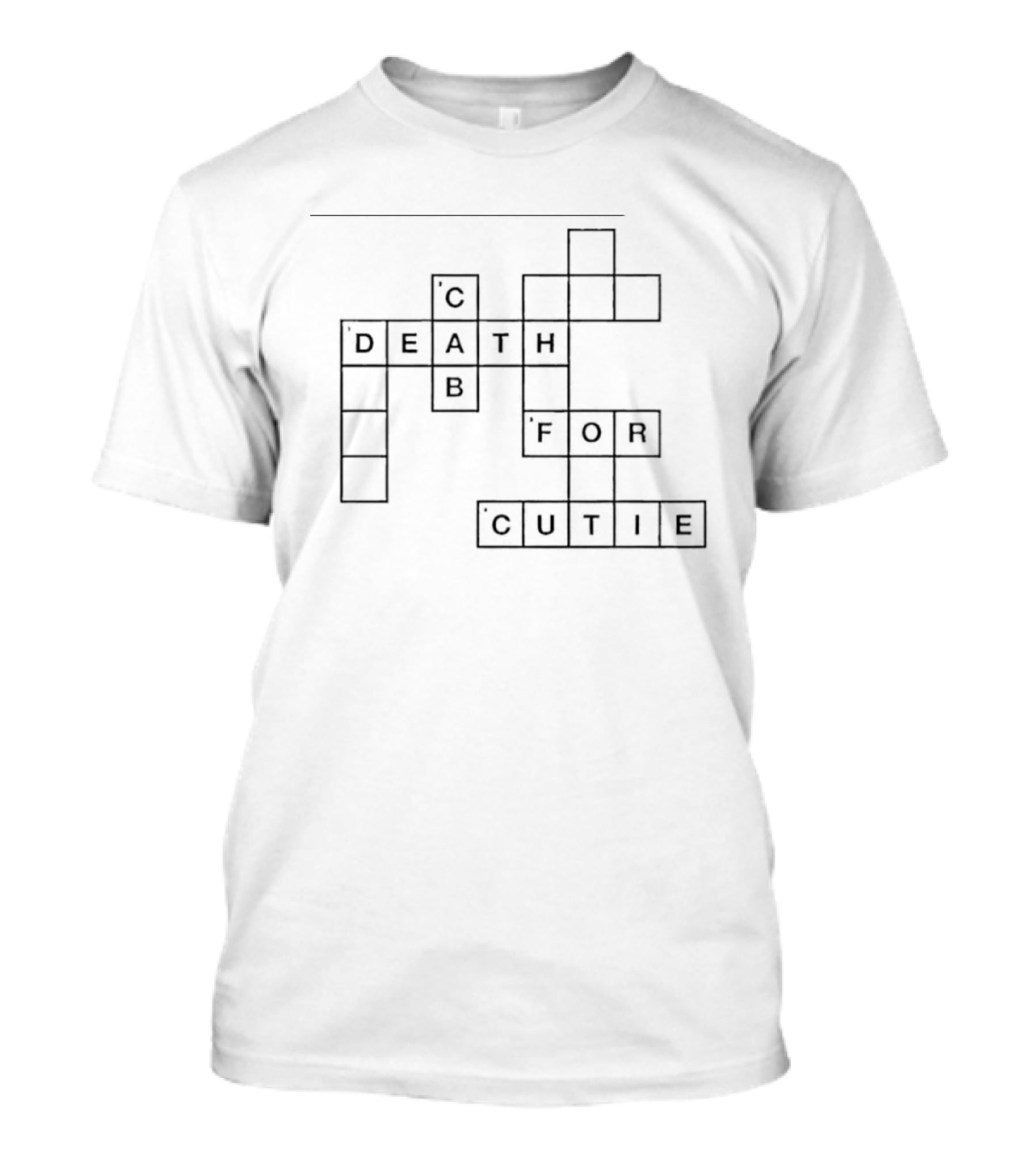 Death Cab For Cutie Indie Rock Crossword Puzzle T-Shirt