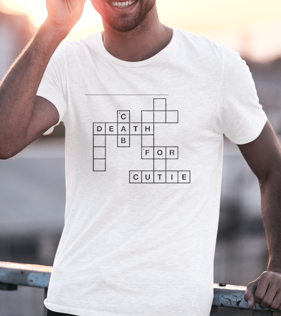 Death Cab For Cutie Indie Rock Crossword Puzzle T-Shirt
