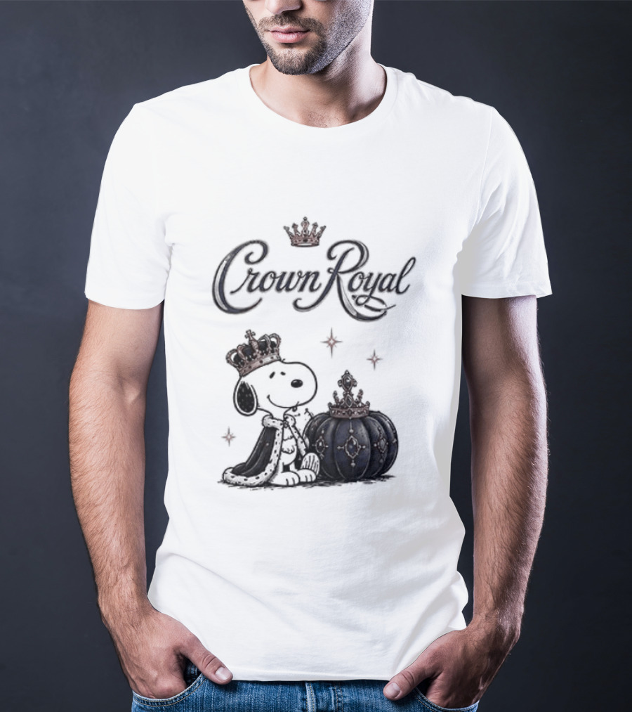 Peanuts Snoopy Crown Royal Boos Only With Crown And Royal T-Shirt