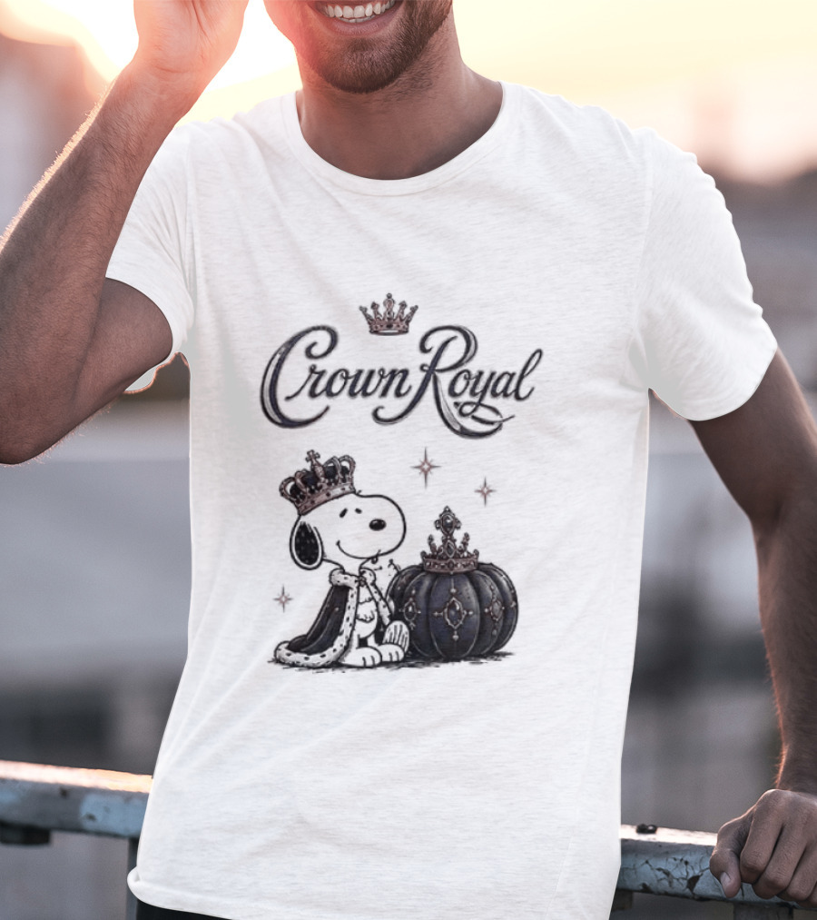 Peanuts Snoopy Crown Royal Boos Only With Crown And Royal T-Shirt