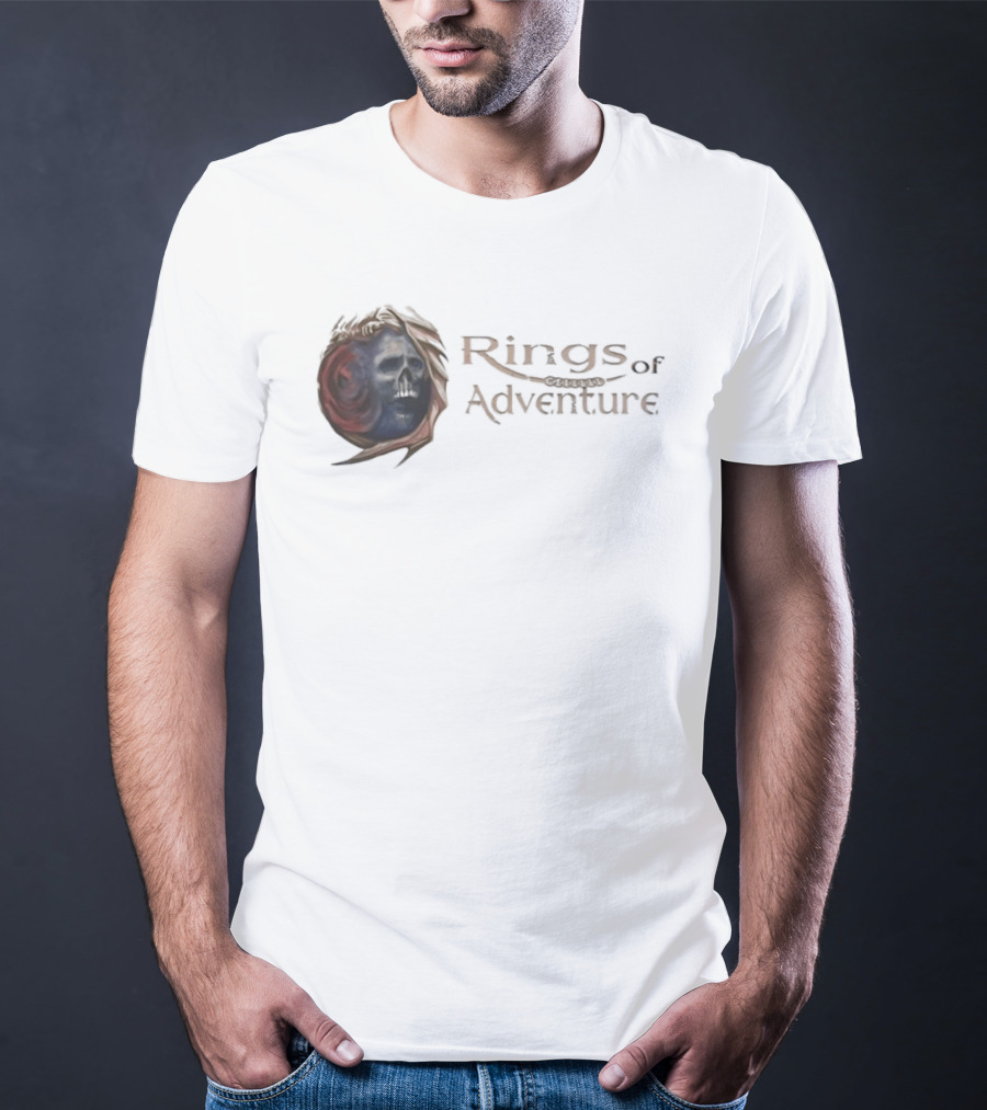 Rings Of Adventure Skull Fantasy T-Shirt