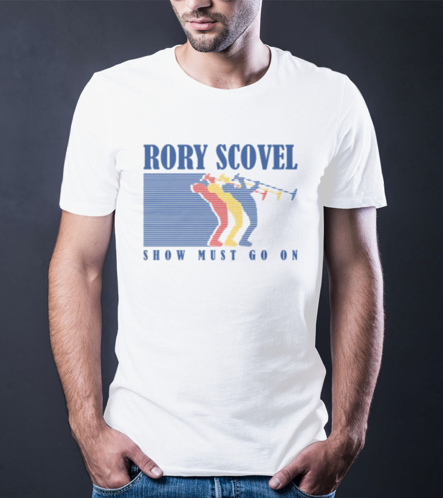 Rory Scovel Show Must Go On Colorful Trumpet Players T-Shirt