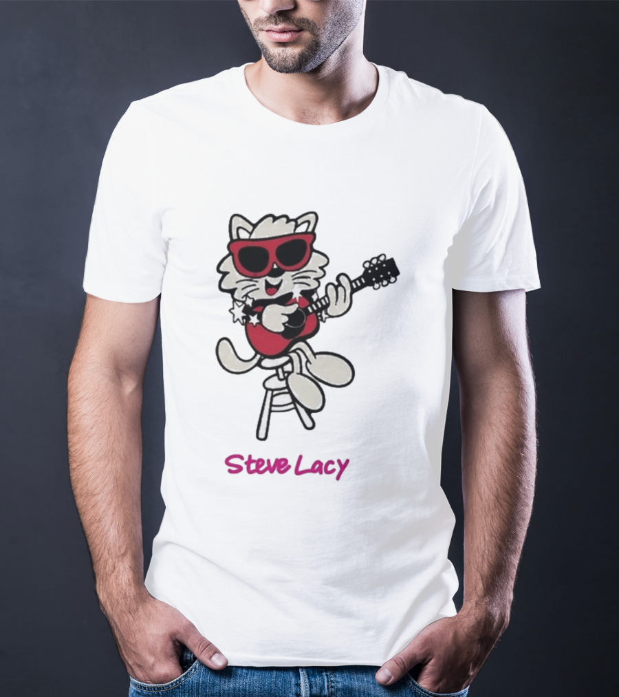 Steve Lacy 2026 Asia Tour Oh Yeah Cool Cat Playing Guitar T-Shirt