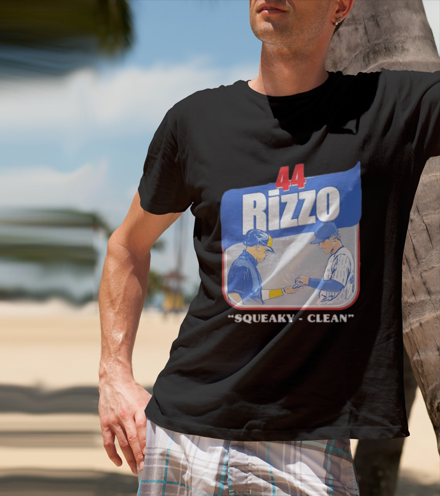 Anthony Rizzo 44 Squeaky Clean Baseball Exchange T-Shirt