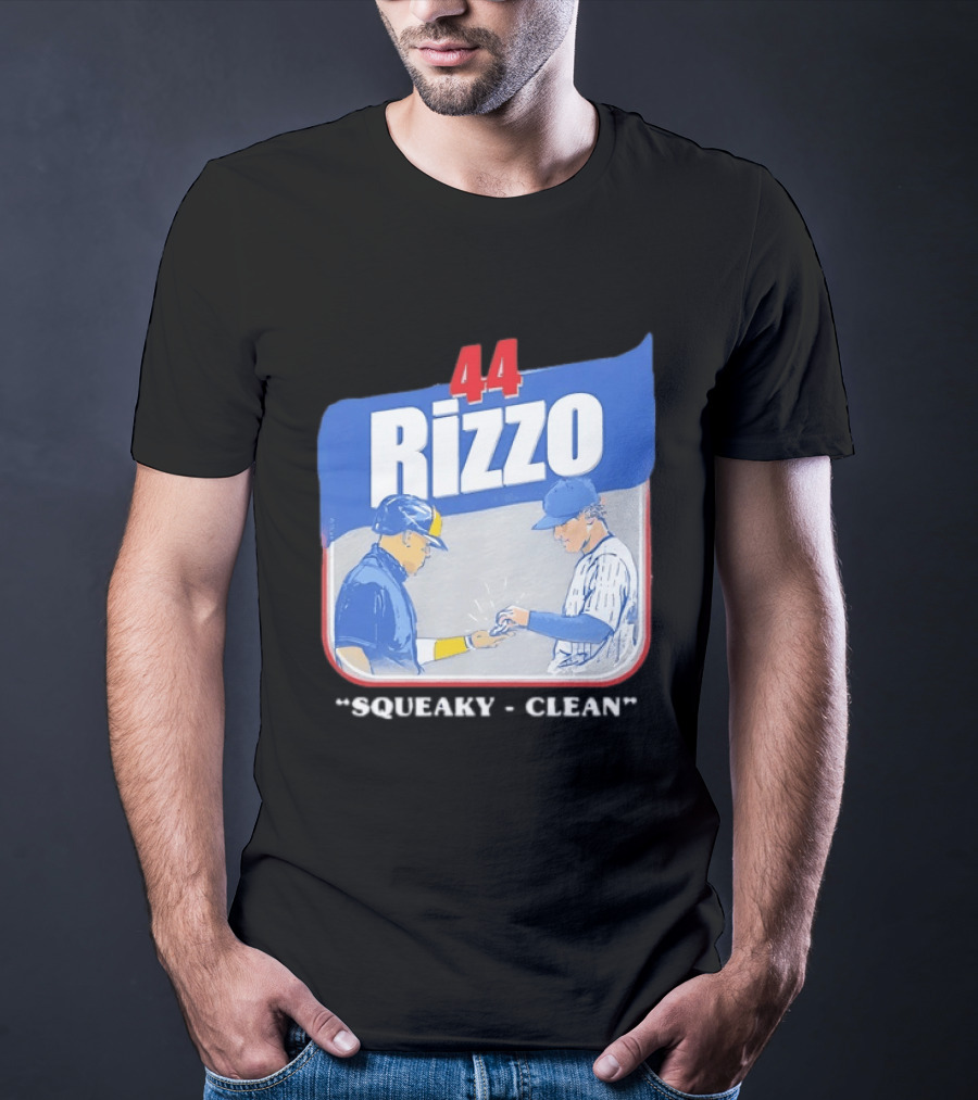 Anthony Rizzo 44 Squeaky Clean Baseball Exchange T-Shirt