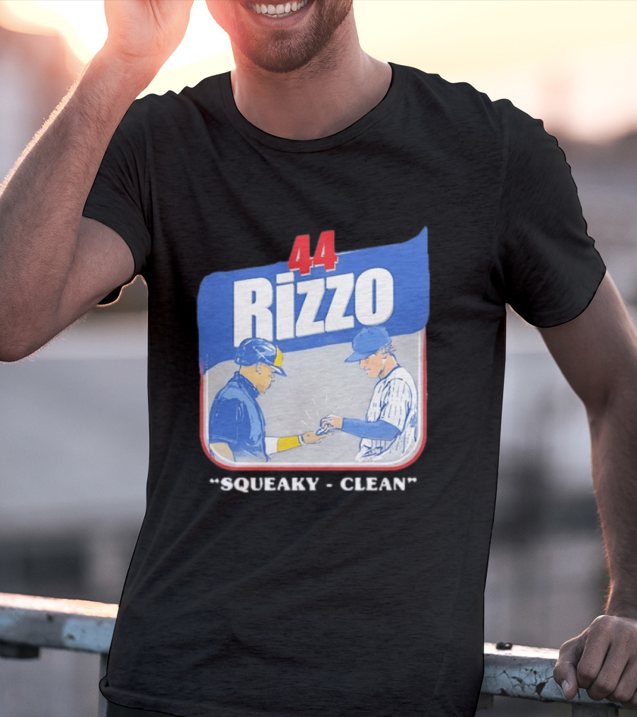 Anthony Rizzo 44 Squeaky Clean Baseball Exchange T-Shirt