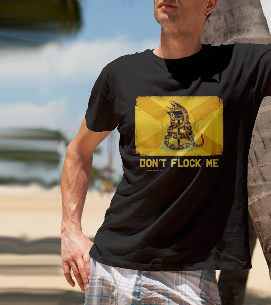 Florida Snake Surveillance Distressed Flag Don't Flock Me T-Shirt