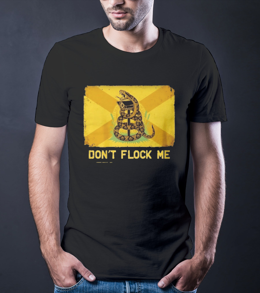 Florida Snake Surveillance Distressed Flag Don't Flock Me T-Shirt