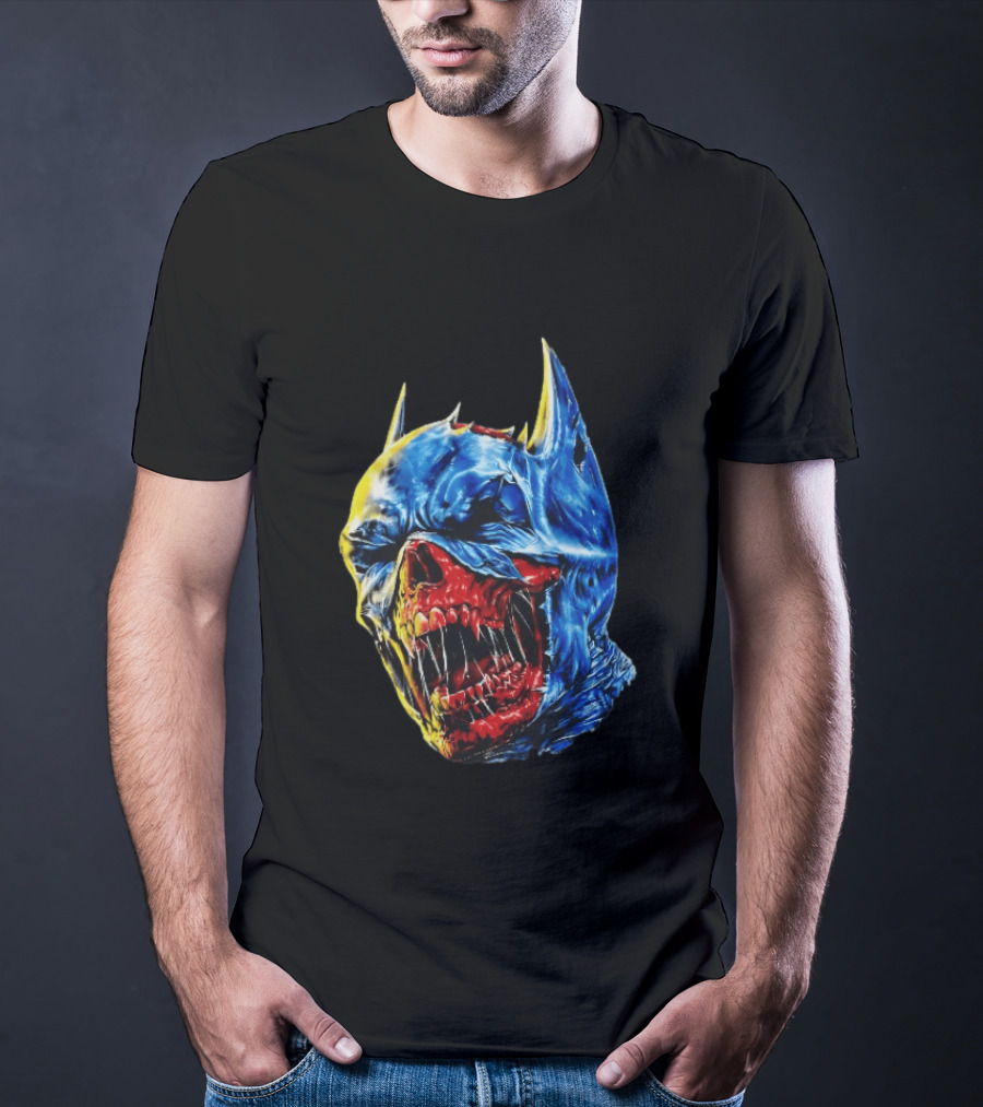 Batman DCeased Zombie Skull DC Comics Villainous Visage T-Shirt
