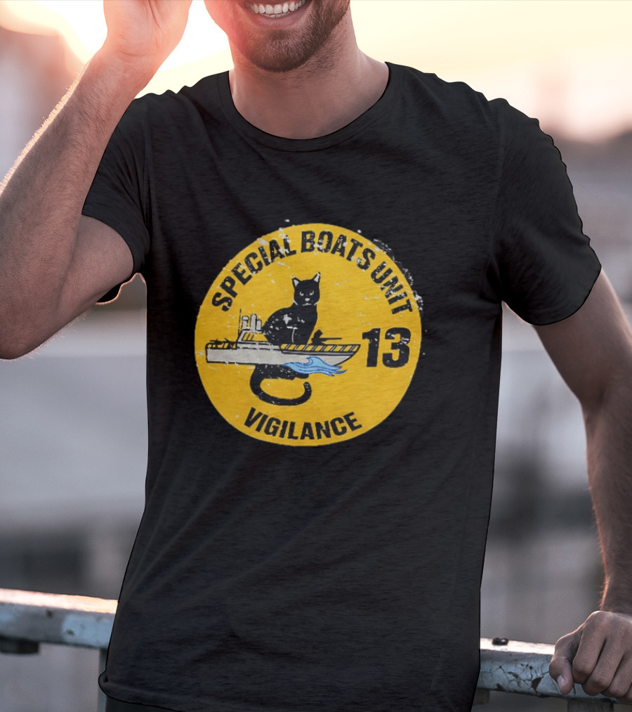 Special Boats Unit 13 Black Cat Vigilance T-Shirt