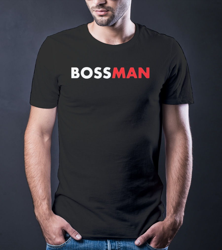 BOSSMAN Bold Statement Red And White T-Shirt