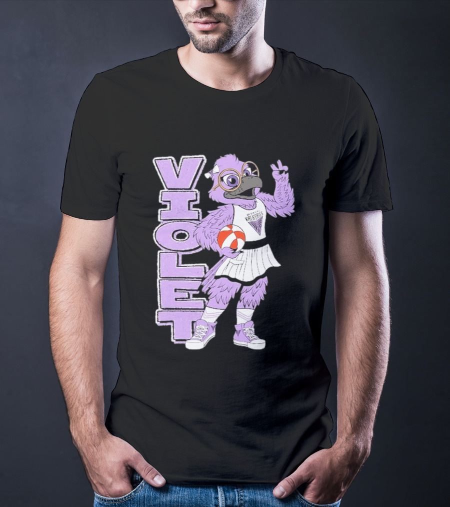 Golden State Valkyries Oaklandish Violet Mascot Basketball T-Shirt