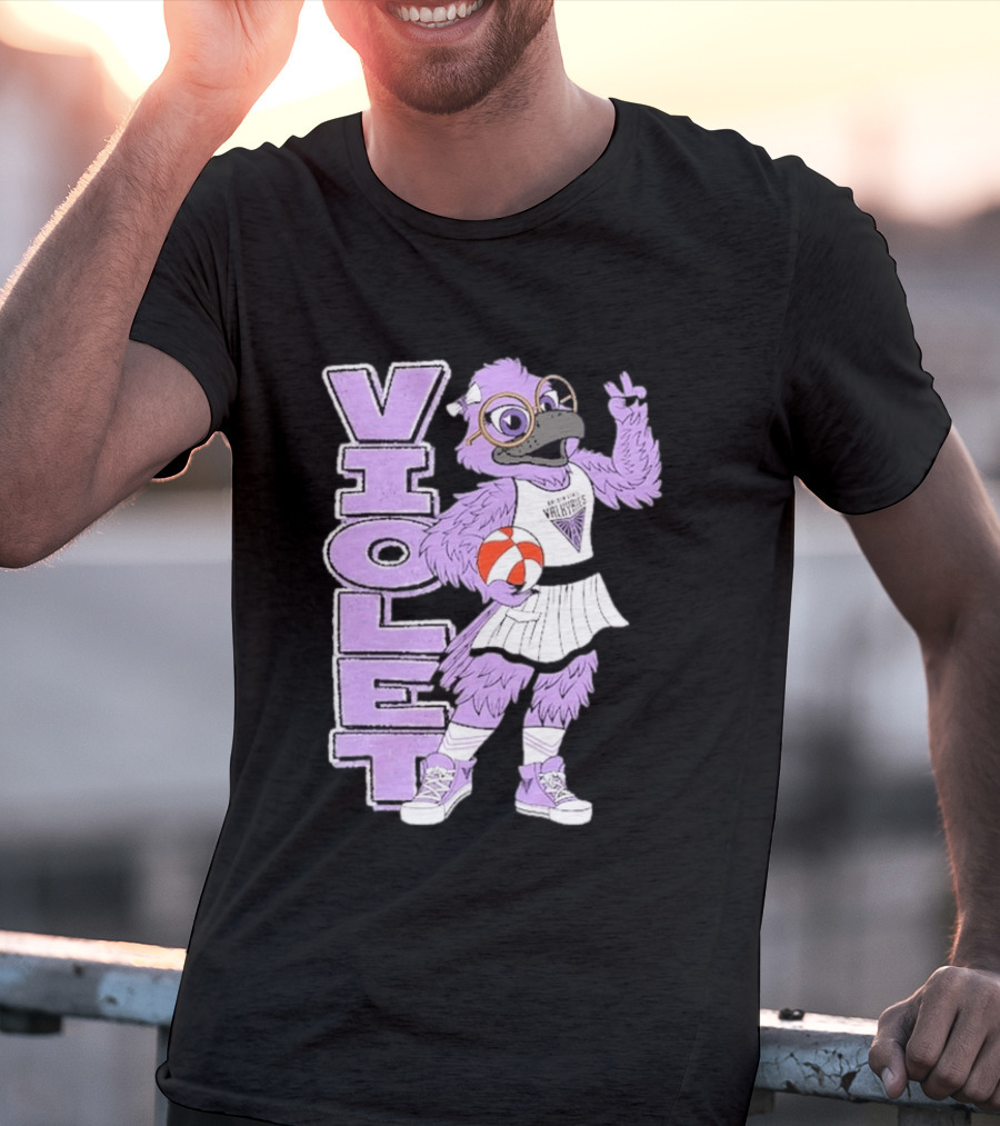 Golden State Valkyries Oaklandish Violet Mascot Basketball T-Shirt