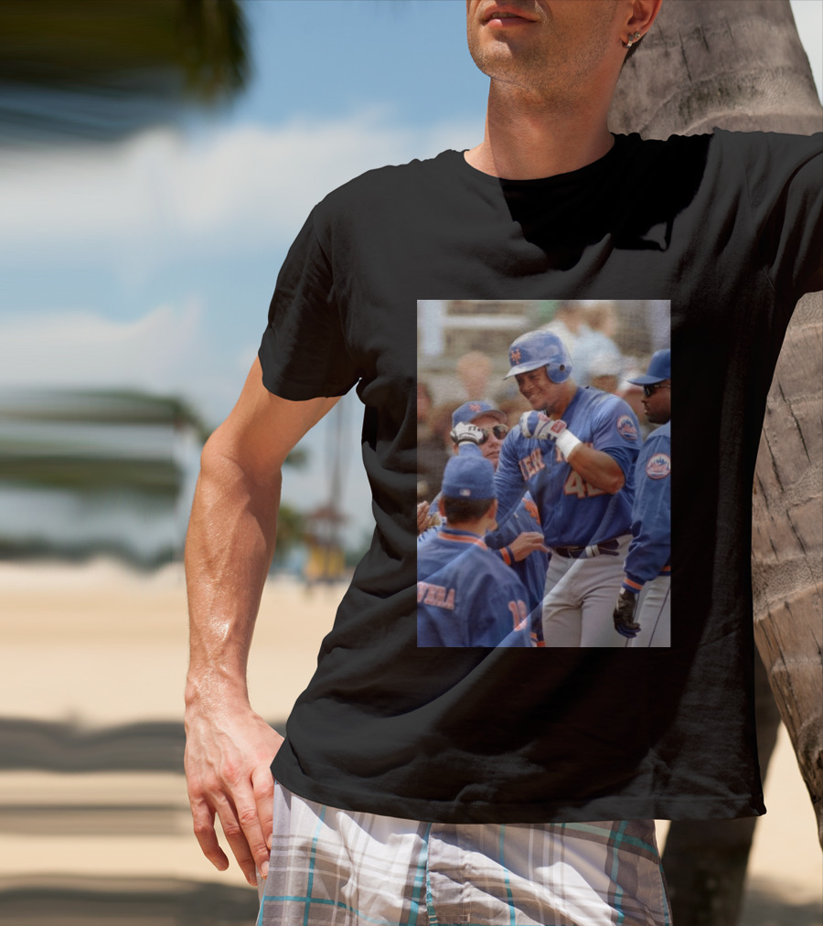 New York Mets Butch Huskey No. 42 MLB Legend T-Shirt