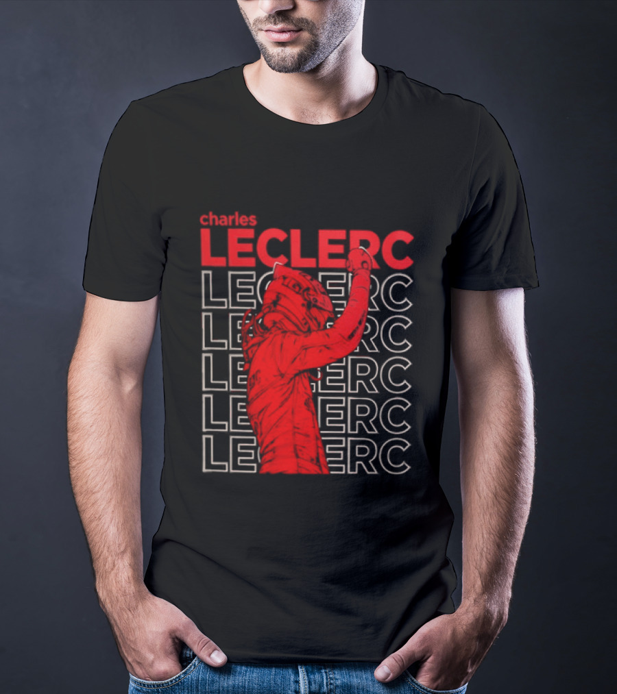 Charles Leclerc Formula 1 Racing Champion Red T-Shirt