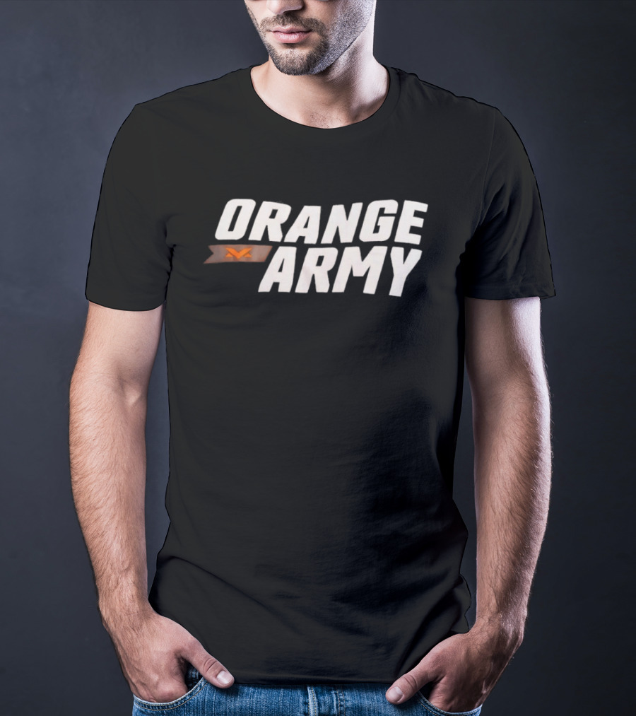 Orange Army Team Spirit Supporter Flag T-Shirt