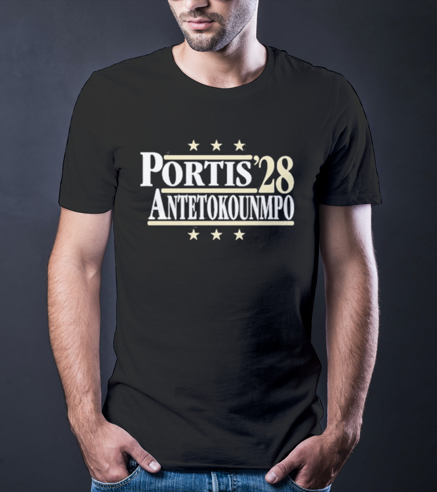 Portis Antetokounmpo 2028 Political Campaign Basketball Legends T-Shirt