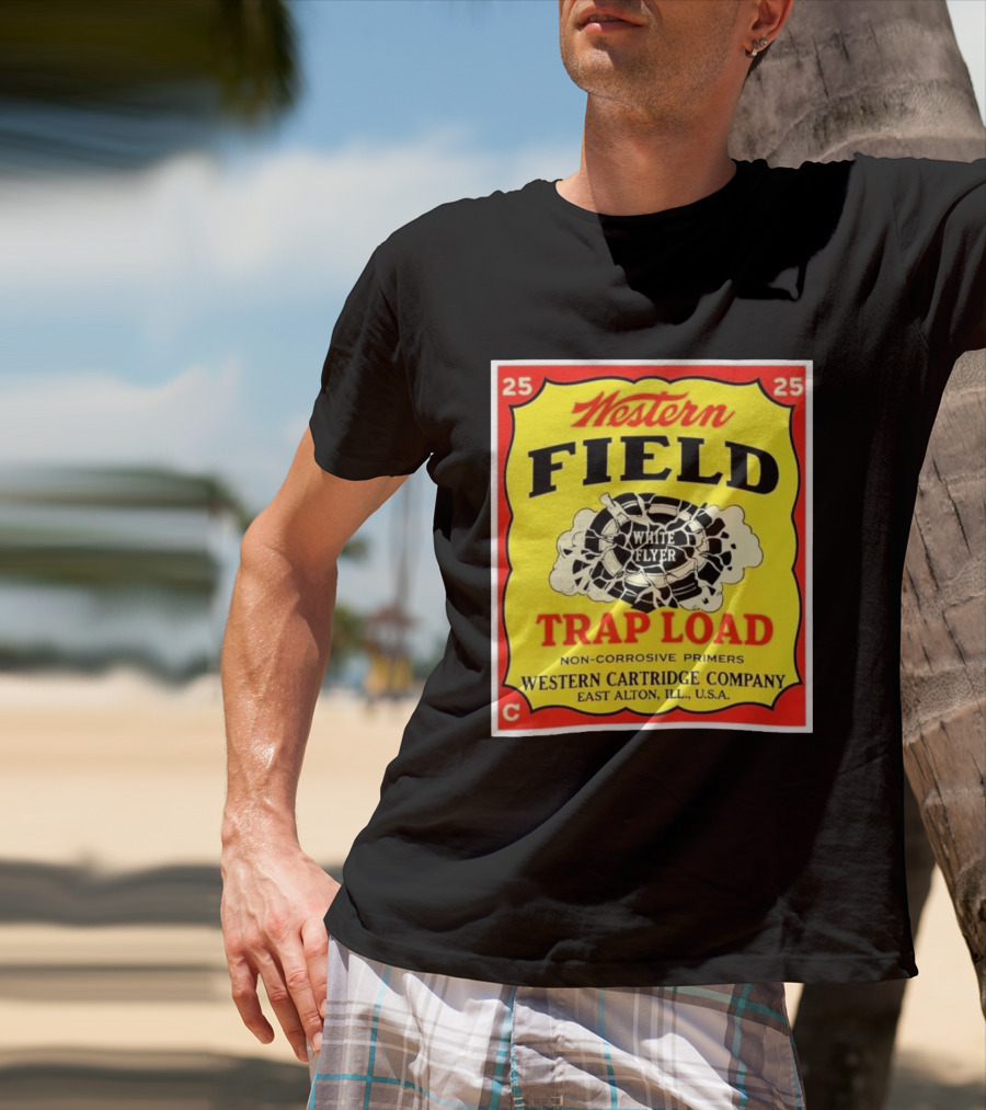 Western Field White Flyer Trap Load Western Cartridge Company East Alton USA T-Shirt